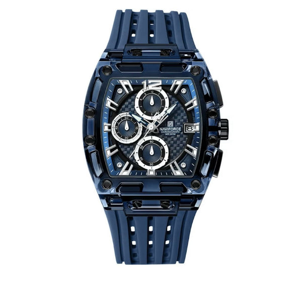 Naviforce NF7105 Transparent Waterproof Men's Watch (Blue)