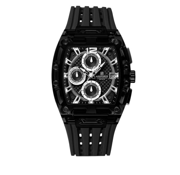 Naviforce NF7105 Transparent Waterproof Men's Watch (Black)