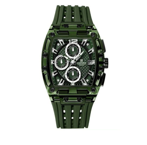 Naviforce NF7105 Transparent Waterproof Men's Watch (Green)